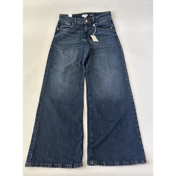 Good American Denim - Good American Good Ease Relaxed Jeans NEW Size 12 MId-Rise Wide Leg 34" Inseam